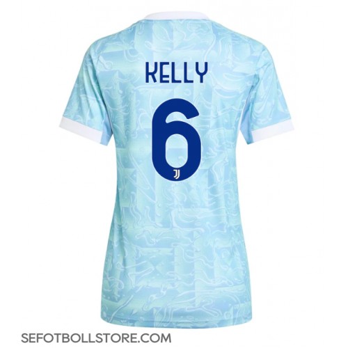 Juventus Lloyd Kelly #6 Replika Bortatröja Dam 2025-26 Kortärmad